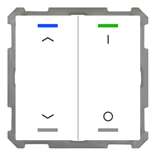 BE-TAL6302.C1 KNX Tlačidlo Light 63, 2-násobné, RGBW, žalúzie/spínanie