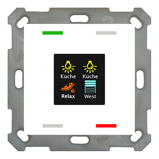 MDT BE-TAS55T4.01 KNX tlačidlo Smart 55 so senzorom vlhkosti/teploty