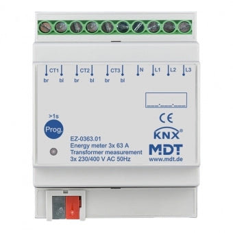 MDT KNX EZ-0363.01 EZ Elektromer s meraním cez prevodníky 63A