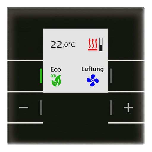 MDT SCN-RTRGS.02 Sklenený regulátor izbovej teploty Smart Black