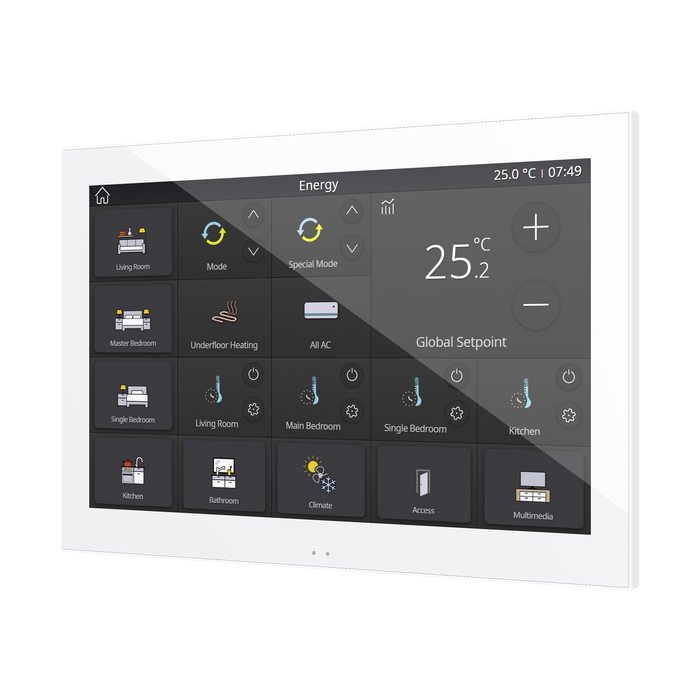 Zennio ZVIZ100 - KNX color capacitive touch panel with 10" display ...
