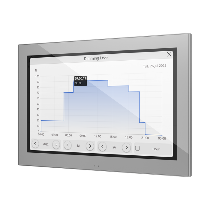 Z100 Color capacitive KNX touch panel with 10" display