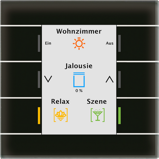 BE-GT20S.02 Sklenené tlačidlo II Smart, čierne