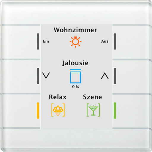 BE-GT20W.02 Sklenené tlačidlo II Smart, biele