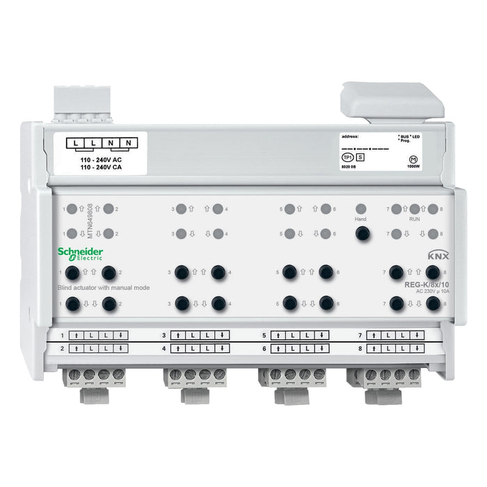 Schneider Electric KNX, MTN649808 Žalúziový modul KNX REG-K/8x/10A