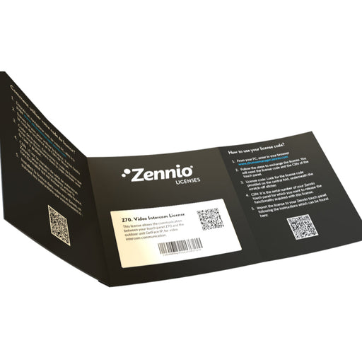 Zennio license for Z50, Z70, Z100.